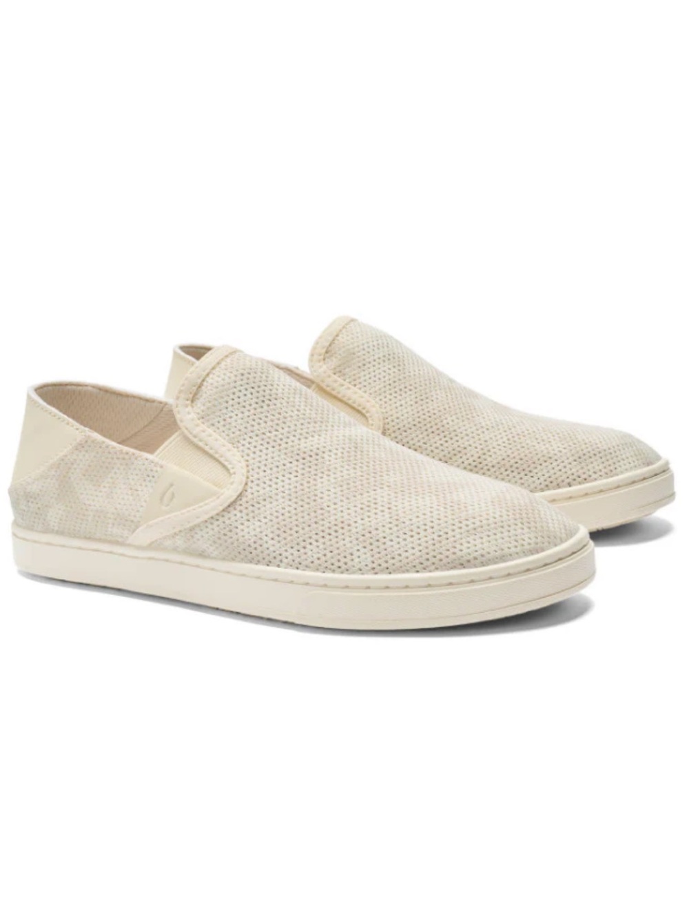 NEW OluKai ‘Pehuea’ Slip-on Sneaker in Puka / White